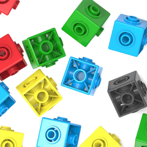 1X 3D Construction Toy-bricks